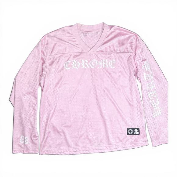 Chrome Hearts Other - Chrome Hearts Pink 'Love You' Mesh Warm-Up Long Sleeve Jersey